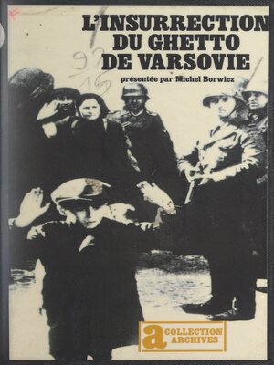 cover image of L'insurrection du ghetto de Varsovie